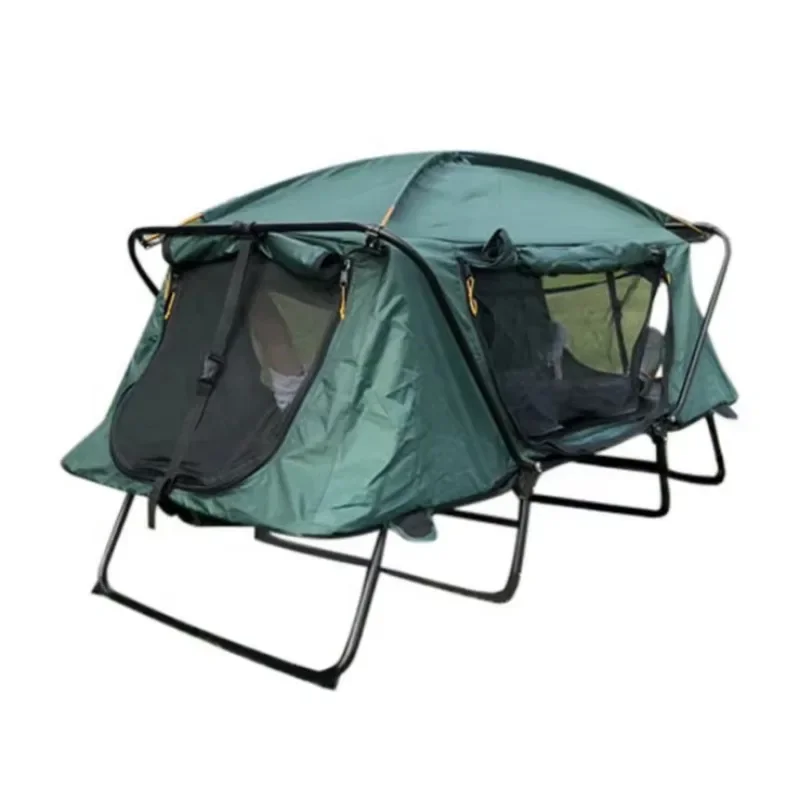 

Morningstar Unique Camping Tent Cot Camping Sleeping Tent with Bed Portable Oxford Fabric Double Layer Tents