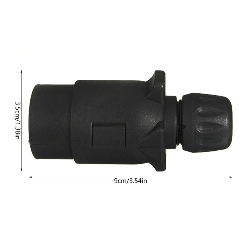 มาตรฐานรถยุโรปรถพ่วงคาราวานปลั๊กอะแดปเตอร์ 7 Pin Towbar Socket 12V