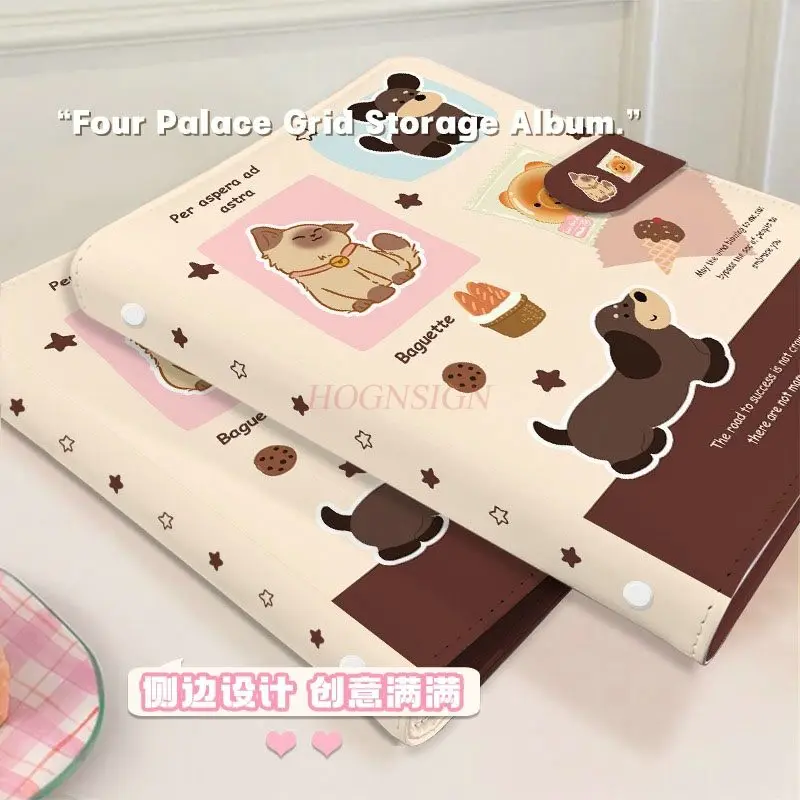 1book 5-inch Two Palace Ge Ai Small Card Storage Book Detachable Loose leaf A5 Double sided Color Printing Collection Book