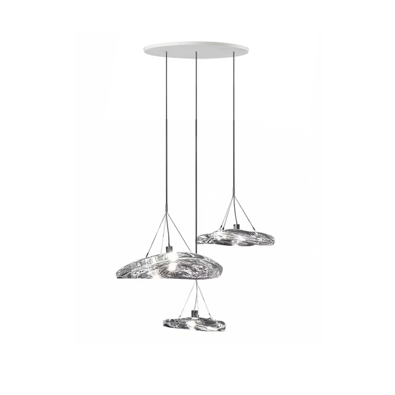 New Trend Led Glass Collection Ice Hat Chandelier Lighting Hanging Lamps Suspension Luminaire Lampen