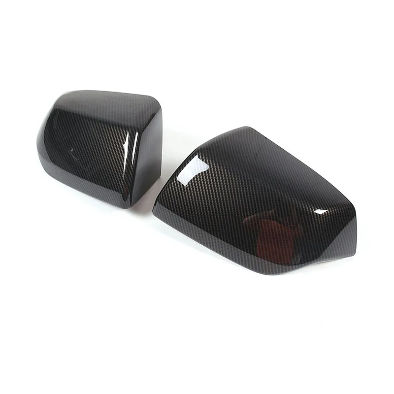 Dla Cadillac Escalade 2021-23 ABS Carbon Fiber Matte Black Car Side Rear View Mirror Cap Cover Akcesoria do modyfikacji zewnętrznej