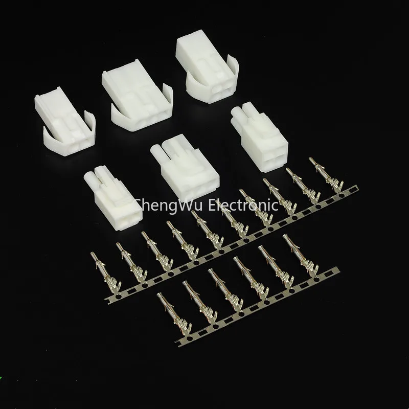 

5Sets Automotive Connector EL-2/3/4/6/9P Small Tamiya Connector 4.5mm EL4.5 Multipole Connectors Male + Female Plug + Terminals