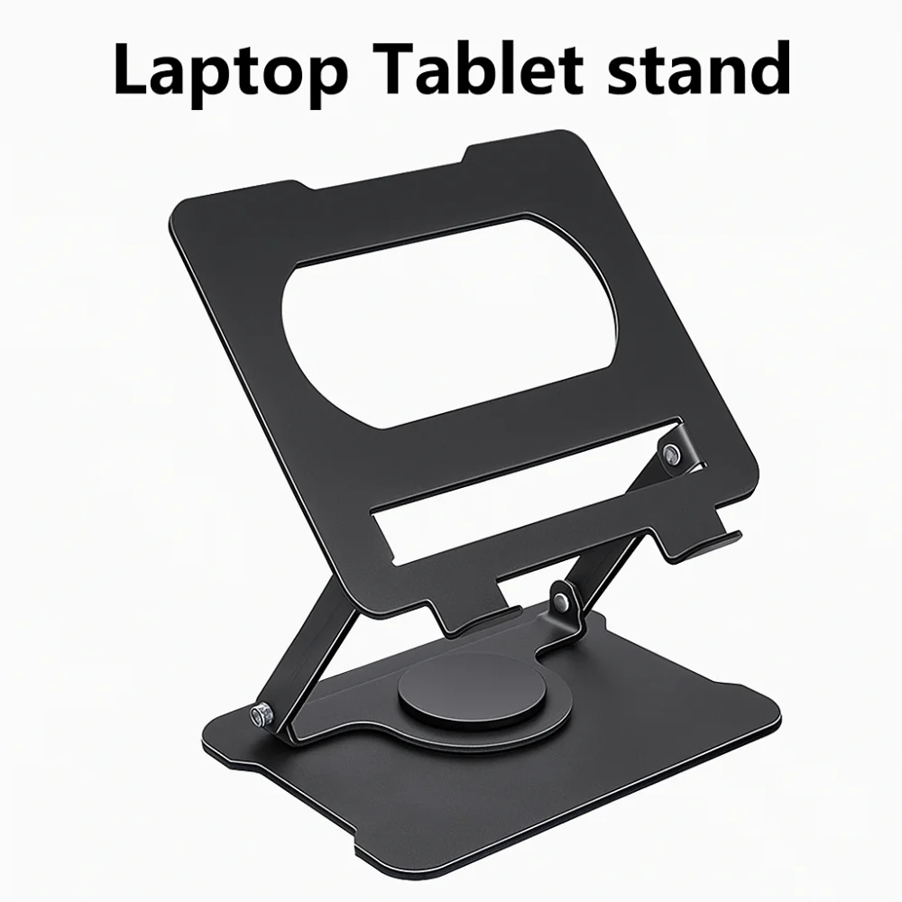 360° Rotation Rotatable Laptop Stand Adjustable Multi Angle Laptop Holder Foldable Anti Slip Laptop Metal Bracket Notebook