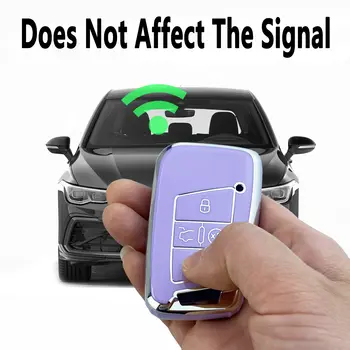 適用於大眾 Atlas Arteon Golf Jetta Passat Tiguan Taos 和Satda Kodiaq Superb 的鑰匙圈保護套 10 最佳銷售 福斯高爾夫 - №5