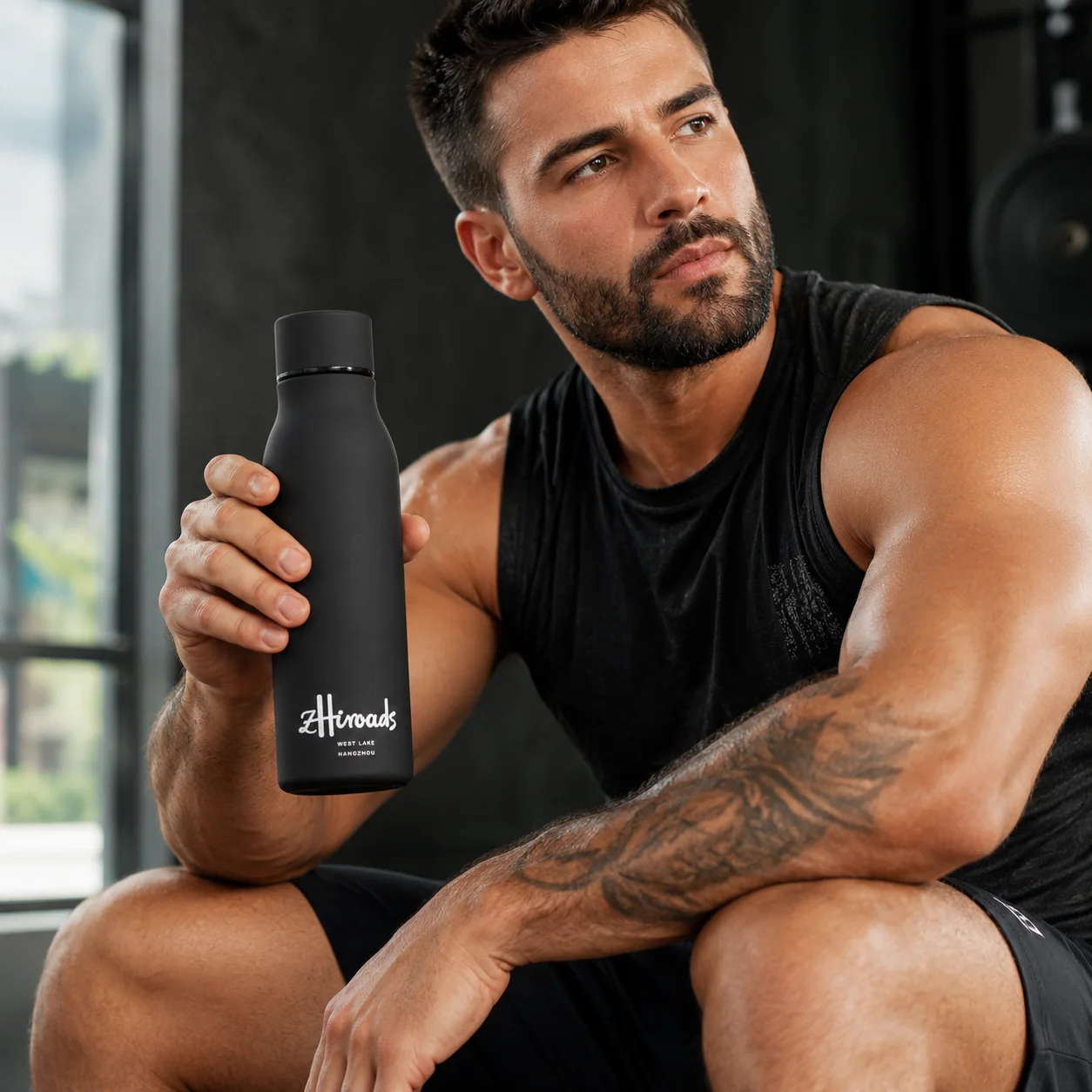 Brand Leakproof Stainless Steel Vacuum Water Bottle Matte Finish BPA Free Insulated Thermos Flask for Hot And Cold Drinks