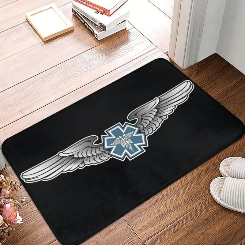 Star Of Life Logo Door Floor Bathroom Kitchen Mats Anti-Slip Outdoor Emblem EMT Doormat Bedroom Balcony Entrance Rug Carpet