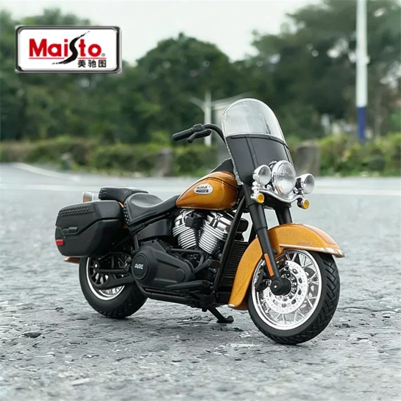 

Модель мотоцикла Maisto 1:18 Harley Davidson 2023 Heritage Classic, литая под давлением, спортивная, для уличной езды, детская игрушка