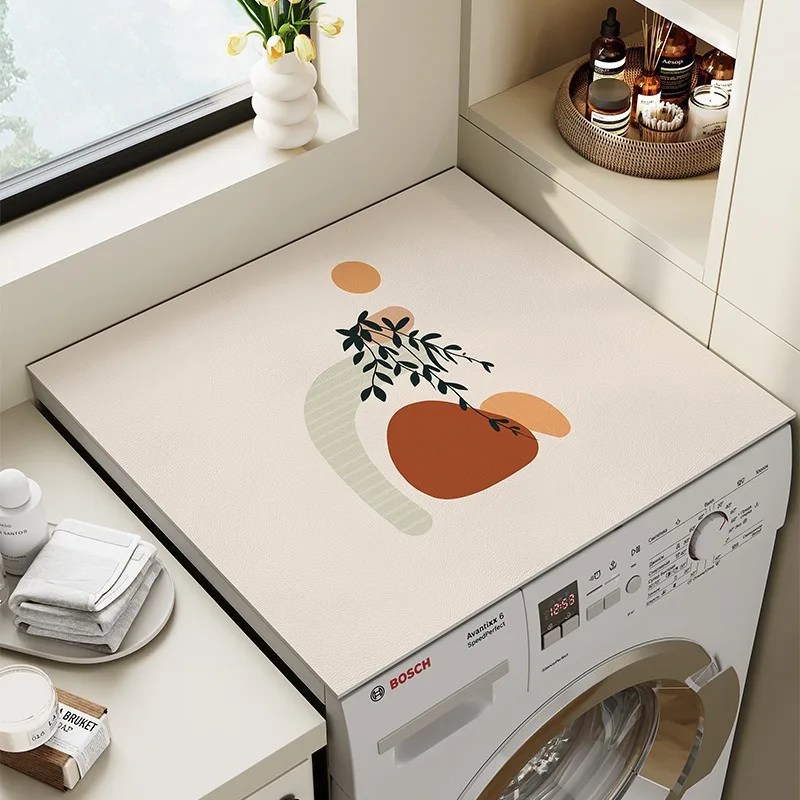 شرفة واقية من الشمس طبل غطاء الغسالة دياتوم الطين ماصة حصيرة الثلاجة كونترتوب واقية حصيرة الصرف تجفيف الوسادة #1