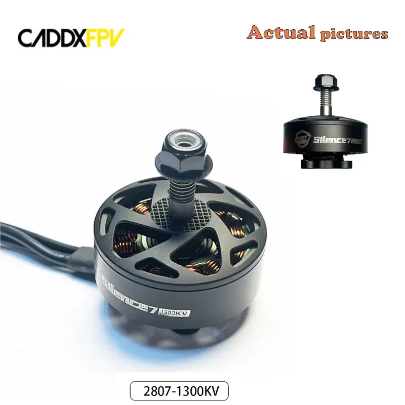 

CADDXFPV 2807 4 шт. 1300KV бесщеточный двигатель 4-6S двигатели для 7-дюймовых радиоуправляемых FPV дальнего действия с рамой для фристайла, детали дрона