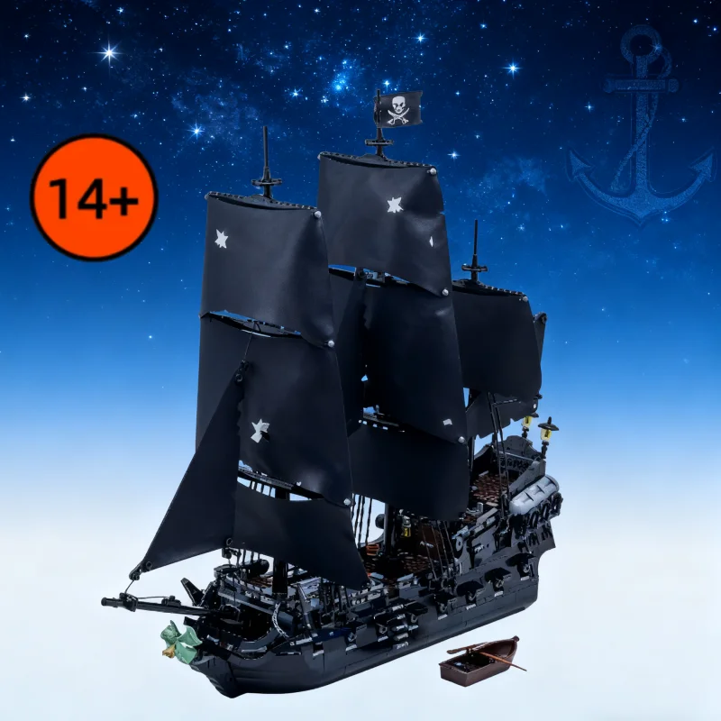 Creative Captain Pirates Ship 10365 Building Blocks Boat Model Adventure Assemble Bricks Toy Kid Adult Xmas Christmas Gift