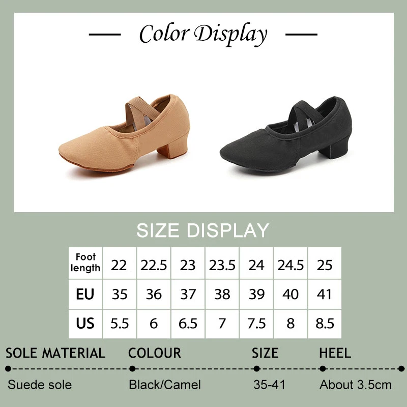 Women Dance Shoes Teacher Training Shoes Adults Latin Shoes Girls Soft sole Ballet Shoes Jazz Yoga Belly Dance Shoes Female