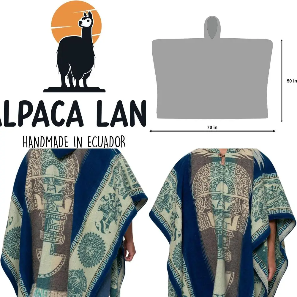 

Ecuadorian Crafted Alpaca Wool Ponchos from Alpaca Land