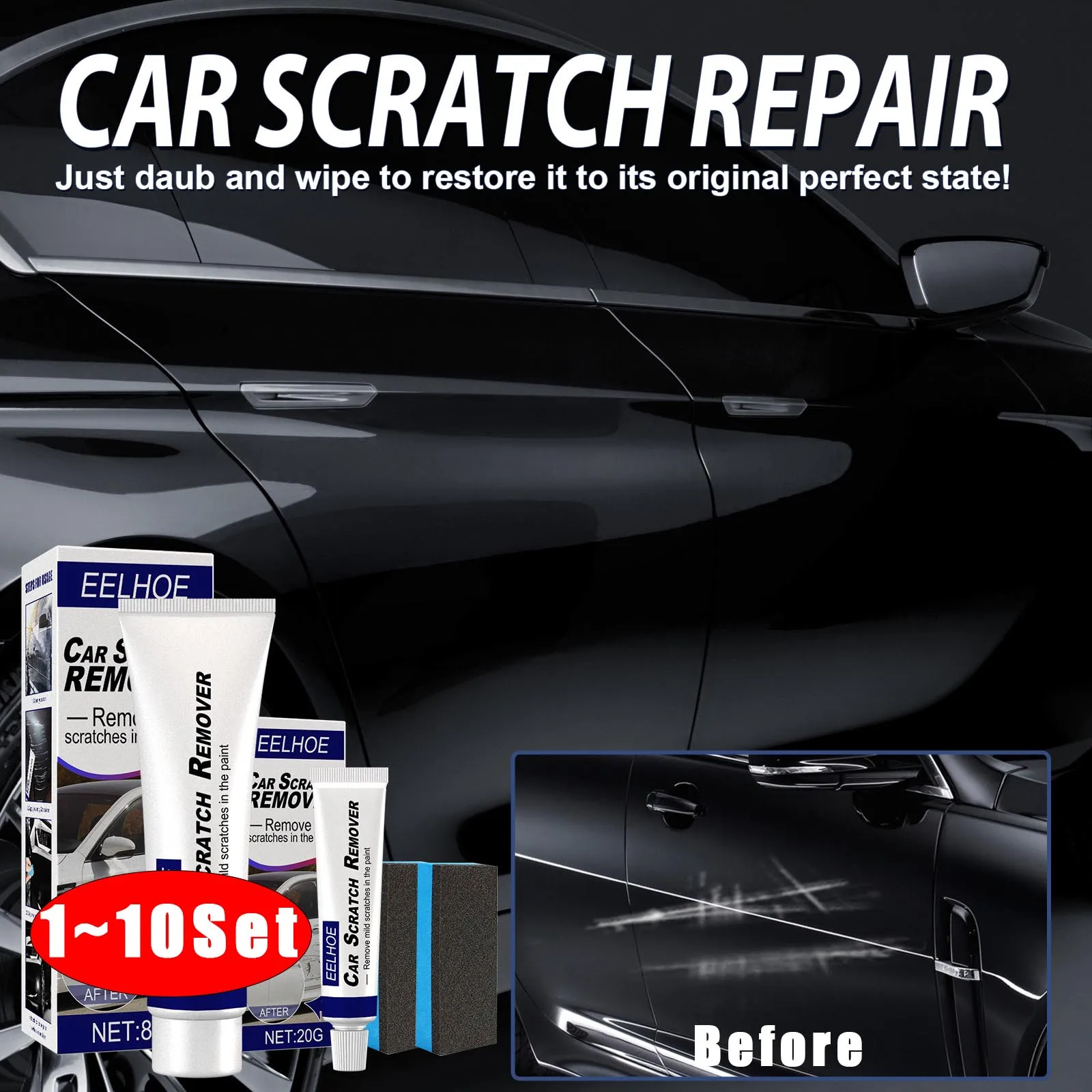 

Автомобильный Стайлинг, воск для ремонта царапин, набор для полировки, шлифовальный состав для кузова, крем против царапин, уход за краской, инструменты для очистки автомобильного лака