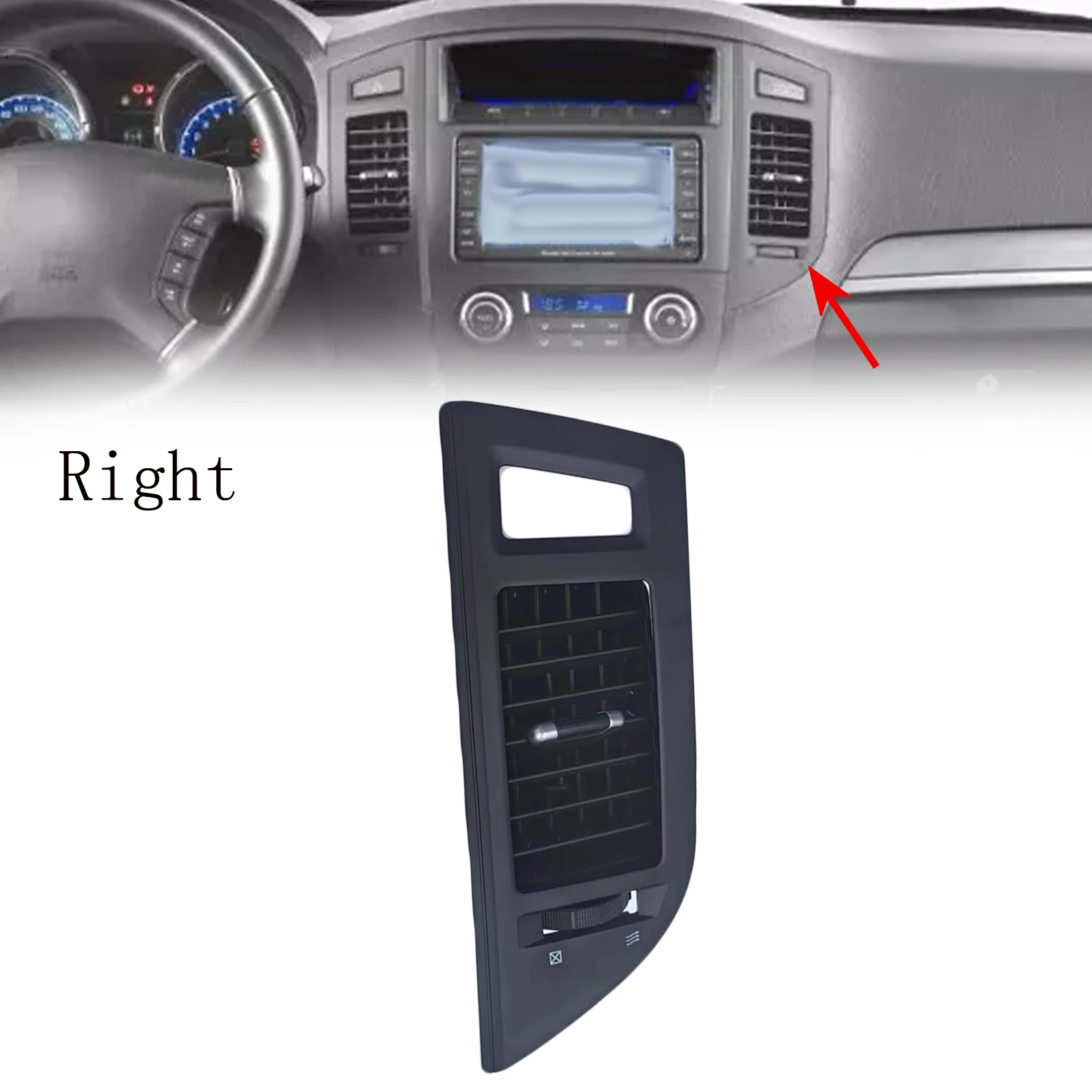 Internal Air Vent Outlet Middle Right Compatible with For Mitsubishi For Pajero For Montero V87 V93 V95 V97 V98