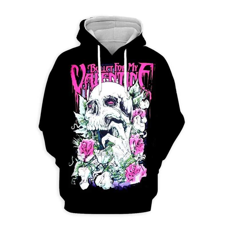 Bullet For My Valentine Rock Band 3D Print Hoodies Men Women Oversized Sweatshirts Hoodie Male Pullovers Tracksuits Man Clothing