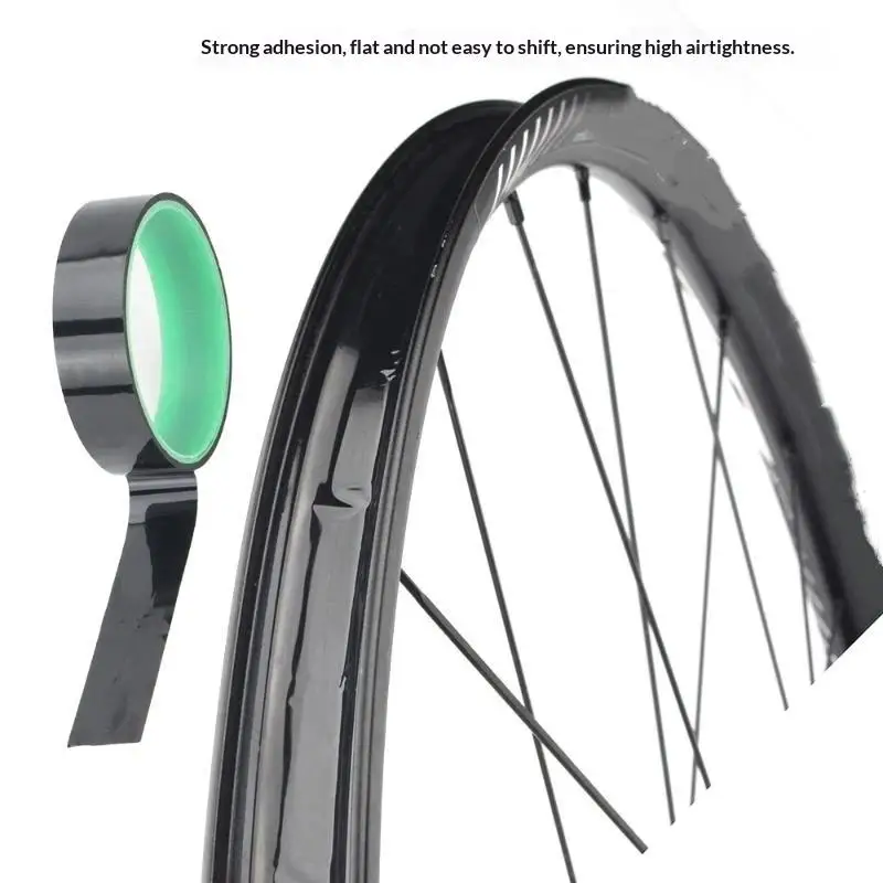 Bicycle Tubeless Rim Tape Corrosion Resistant PET Tire Seal Pad 1 Roll for Daily Bike Maintenance Home Garage Use