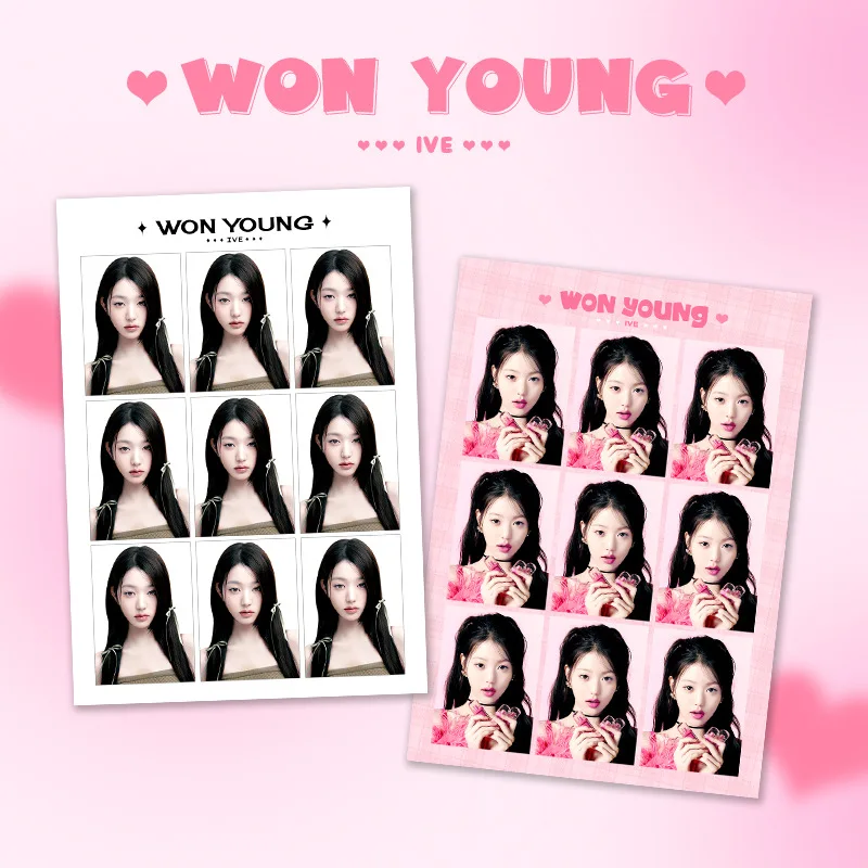 Imagem -05 - Coleção Idol Wonyoung Idol Card Cartão Postal de Estudante Yujin Gaeul Rei One-polegada id Foto Photocard Presente para os Fãs Pcs por Conjunto