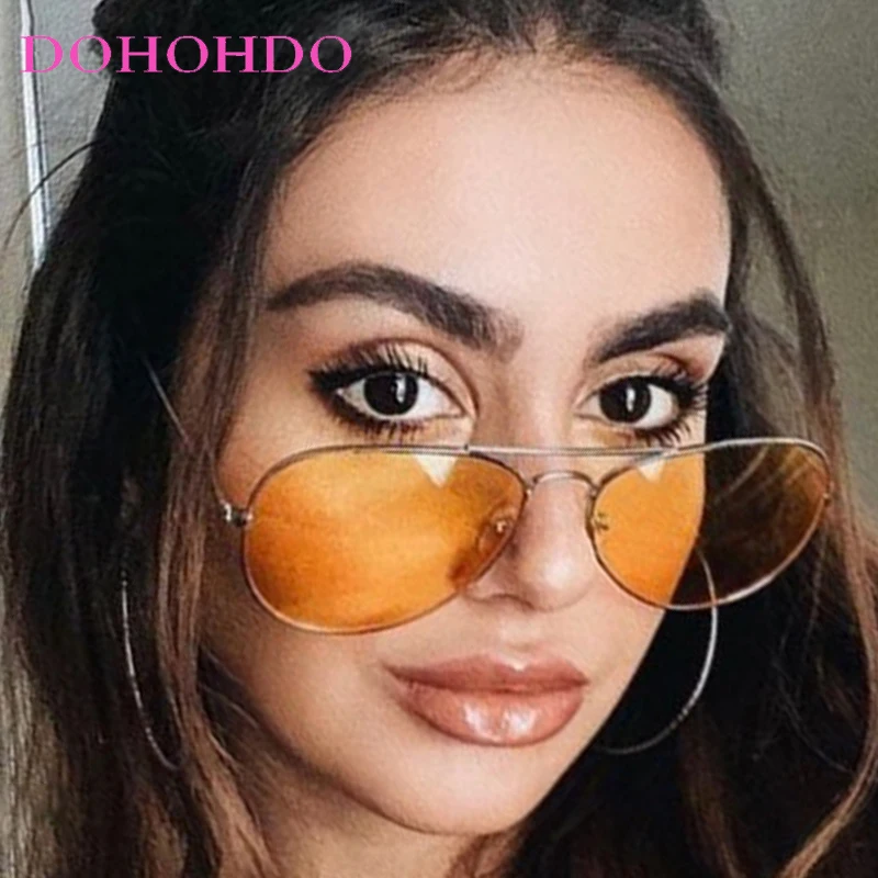 

Retro Luxury Brand Designer Metal Oversized Pilot Punk Sunglasses Women Men Outdoor Driving Traveling Eyeglasses UV400 Lunette