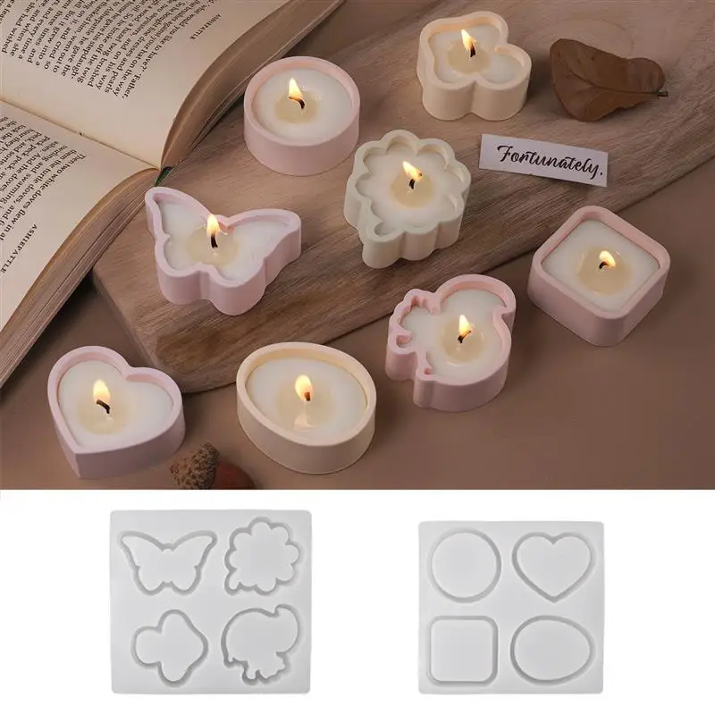 

Mini Candle Cup Silicone Mold Cute 3D Geometry Butterfly Mushroom Egg Shape Storage Cup Plaster Cement Mold Home Decoration Mold