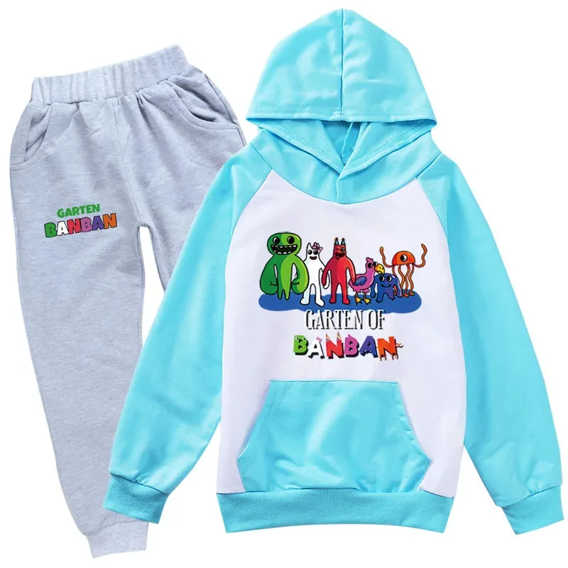 Jardim de banban meninas meninos conjunto de roupas crianças moda hoodies e calça conjunto crianças roupas primavera outono terno esportivo agasalho