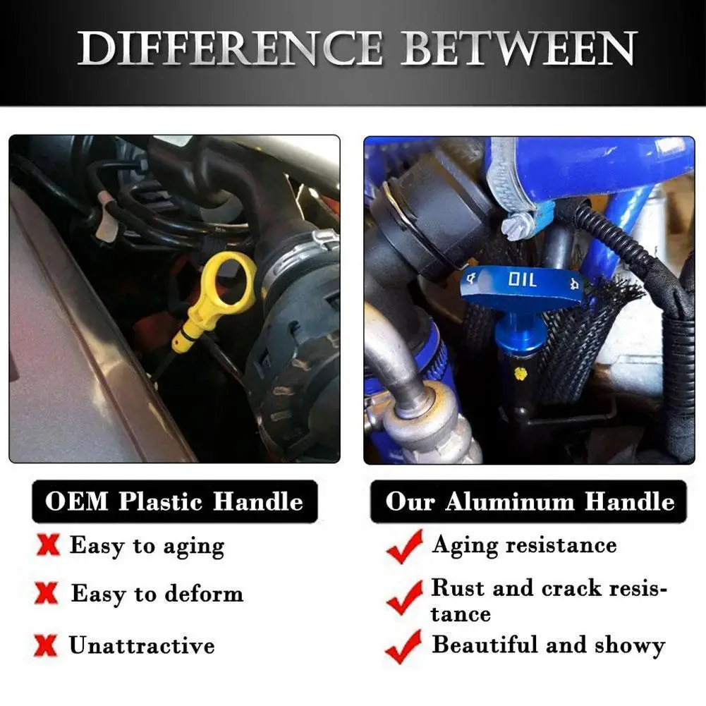Universal Car Oil Dipstick Pull Handle Automobile Replacement Engine Oil Pullhandle Modification Decoration OT-1014 view 5