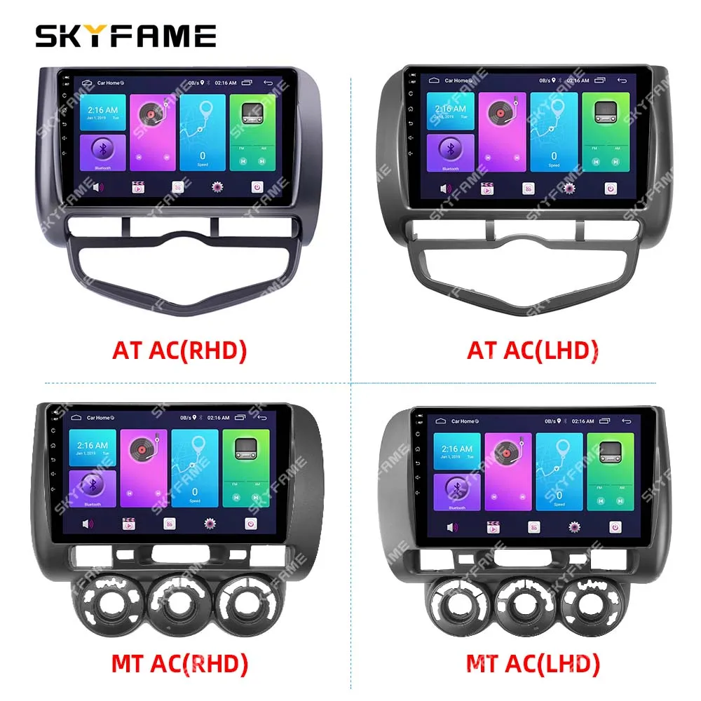 Skyfame Car Frame Fascia Adapter Android Radio Dash Fitting Panel Kit For Honda Fit Jazz City