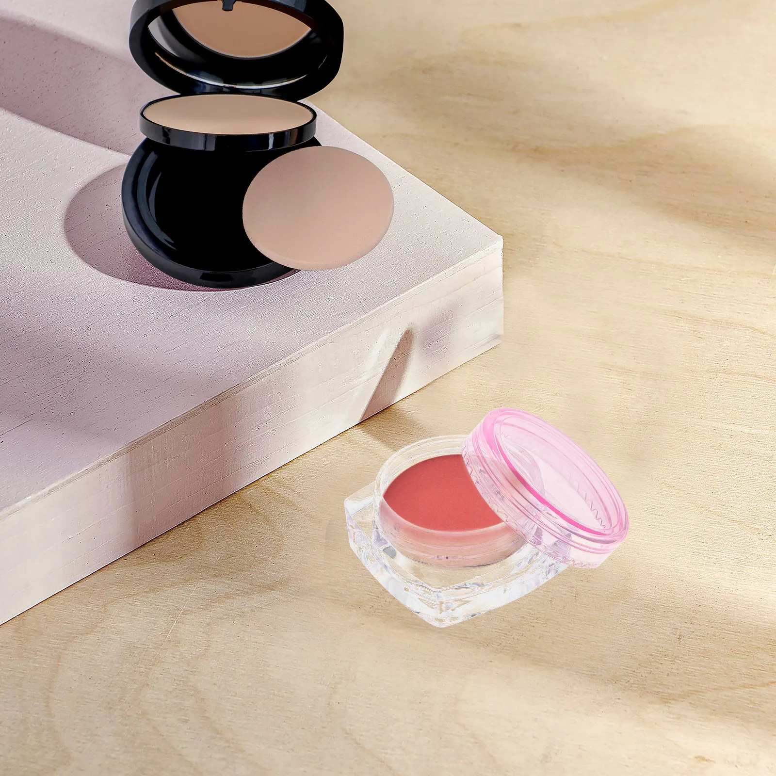 

12pcs Empty Plastic Jars Sample Containers Sub Bottles Travel Boxes Leak Proof Small Cream Bottles Facial Cream Storage