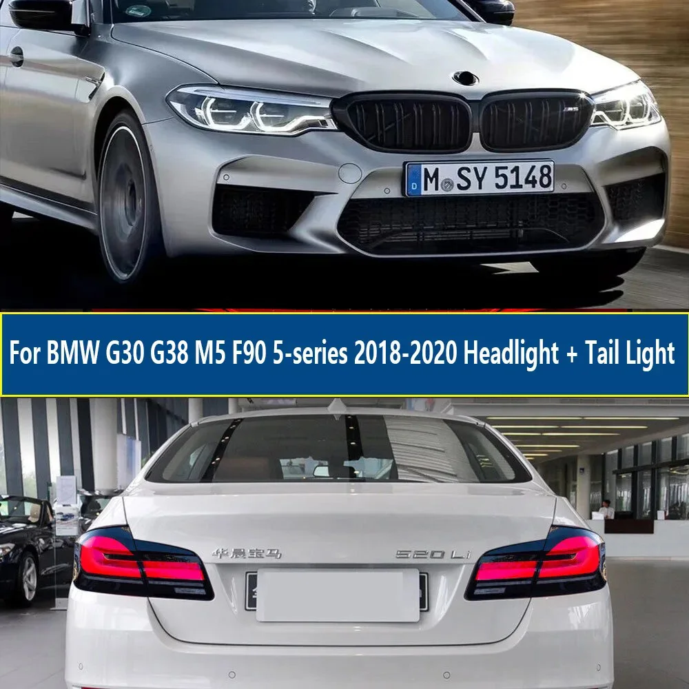 

Car Accessories LED Lamp For BMW G30 G38 M5 F90 5-series 2017-2020 AFS Headlight + Tail Light DRL Signal Plug And Play Daytime