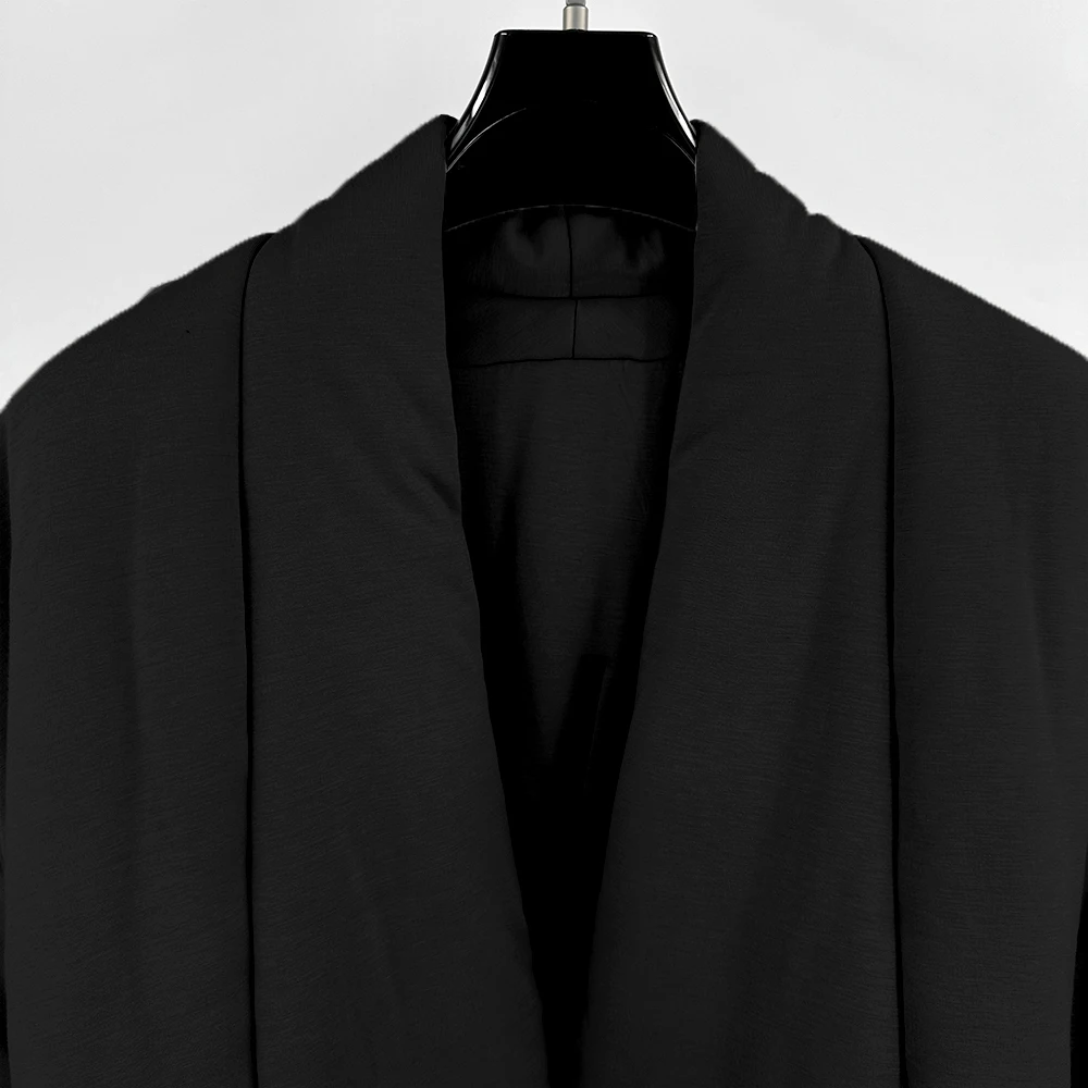 Simple Thickened Warm Women Winter Jacket Y2k Tie Design Tuxedo Elegant Commuter Cotton Jacket Tops 2024 Fall New