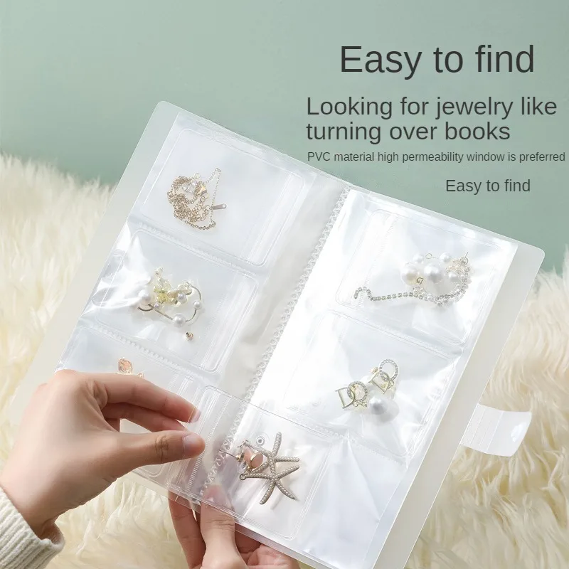 Anti-oxidation Jewelry Storage Bag Desktop Drawer Organizer Transparent Necklace Bracelet Ring Holder Jewelry Organizer Boxes