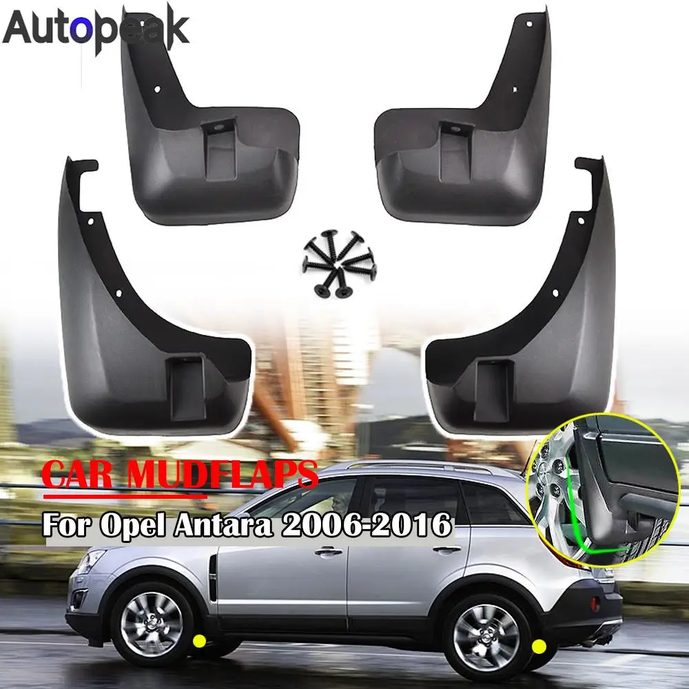 

4x For Opel Vauxhall Antara Daewoo Winstorm Chevrolet Holden Captiva 5 MaXX Sport 2006 - 2015 Front Rear Mud Flaps Splash Guards