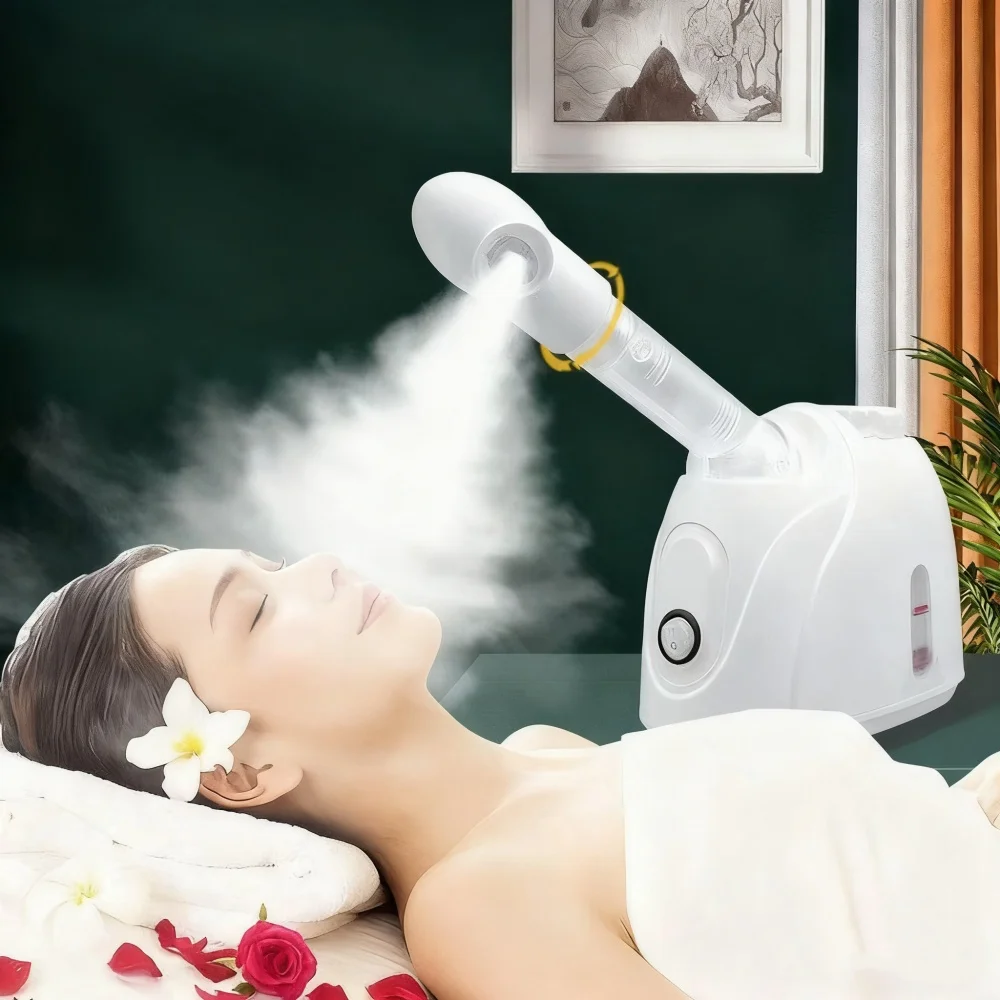 

Hot Mist Facial Steamer Air Humidifier for Face SPA Moisturizing Facial Sauna Hydration Skin Care Aromatherapy Salon Atomizer