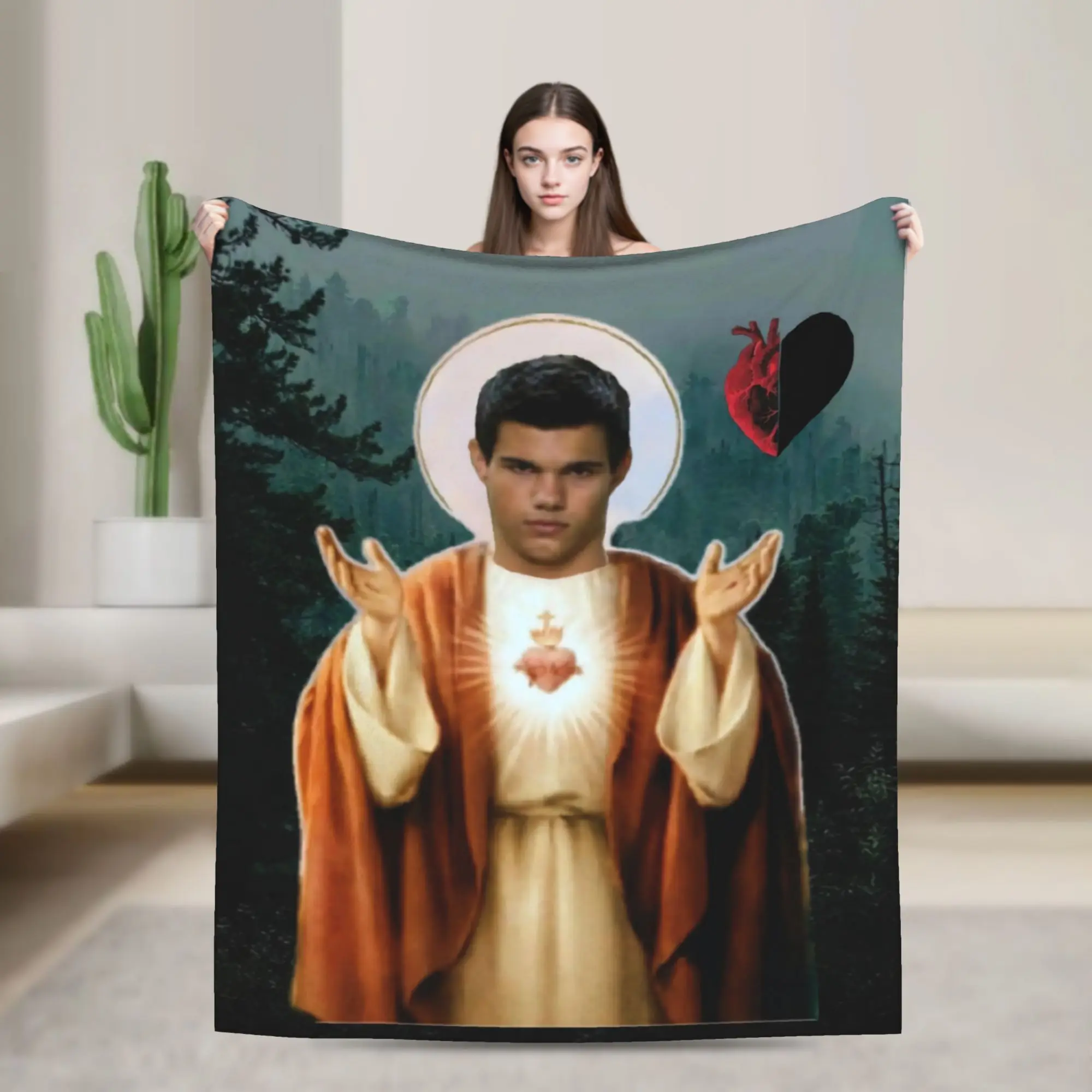 Twilight Saga Edward Bella Blanket Quality Warm Soft  Throw Blanket Spring Camping Outdoor Comfortable Bedspread