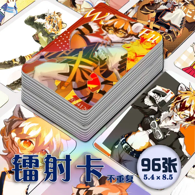 

96PCS Do Not Repeat Anime Arknights Waai Fu Lomo Laser Card Photocard Photo Cards For Fans Collection Postcard Christmas Gift