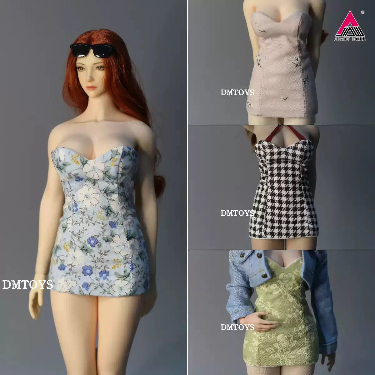 

DMTOYS 1/6 Scale Female Bustier Dress Skirt Model Fit 12'' TBL Worldbox Soldier Action Figure Body Dolls