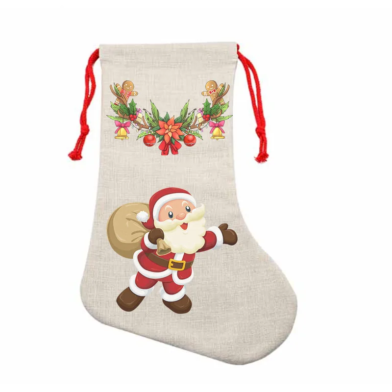 

sublimation blank christmas stocking hot tranfer printing consumable 8pcs/lot