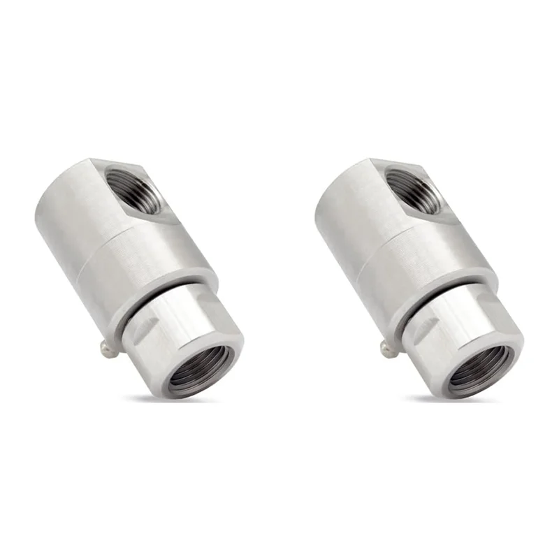 

A02F-2Pcs Поворотная катушка для шланга 1/2 дюйма, 5024-Ni-AL FXF Сверхмощная стальная катушка для шланга с смазным фитингом