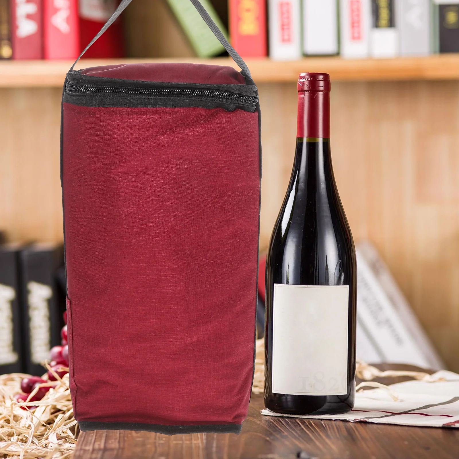 

Thermal Bag 2 Slots Lightweight Oxford Cloth Padded Divider Keeps Bottles Separate Perfect for Picnic Party Camping