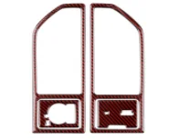 

Car Center Air Vent Frame with 110V Outlet Cover Model B Real 3D Dry Carbon Fiber Sticker for Ford F150 Raptor 2015-2020