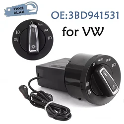 Car Headlight Switch Light Control Button for VW Jetta Bora Golf Passat Beetle Polo Skoda Fabia 3BD941531 1C0941531 Auto Parts