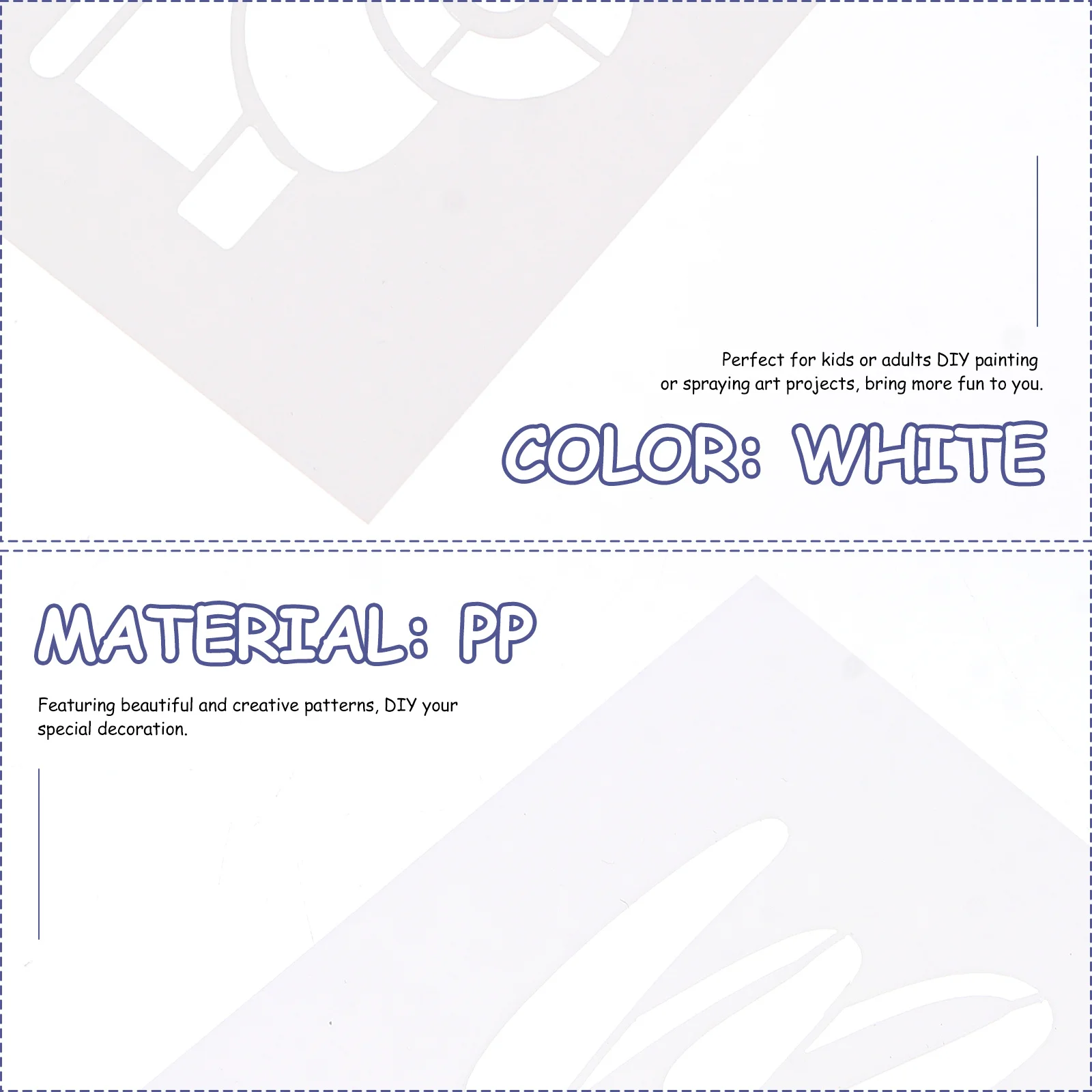 

18Pcs Reusable Drawing Stencils Durable Art Painting Template for Kids DIY Spraying Crafts Creative Classroom Stencils