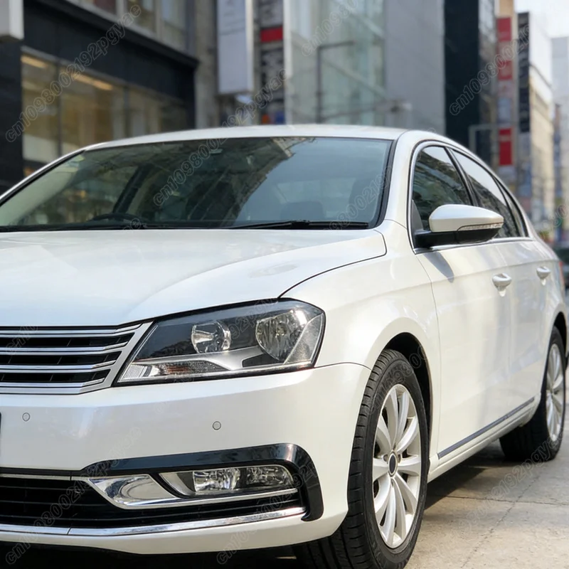 For Volkswagen VW Passat B7 Sedan 2011-2015 Air Blade Wind Knife Front Bumper Side Splitter Fog Light Surround Fin Air Vent Trim view 4