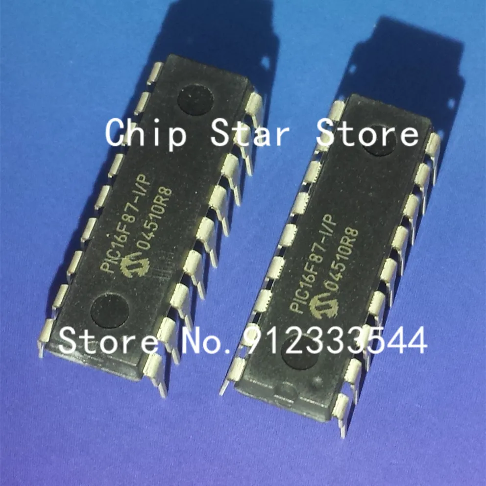 

2 шт./лот PIC16F87-I/P PIC16F87 DIP18 100% новый и оригинальный