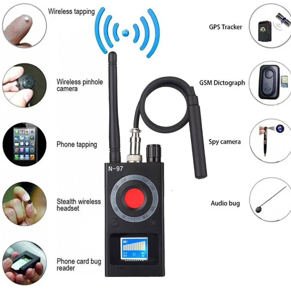 Anti Candid Detector Camera Bug Gadgets Aftappen Finder GSM GPS Signaal Lens RF Tracker Detecteren Multifunctionele Spy Camera's Scan