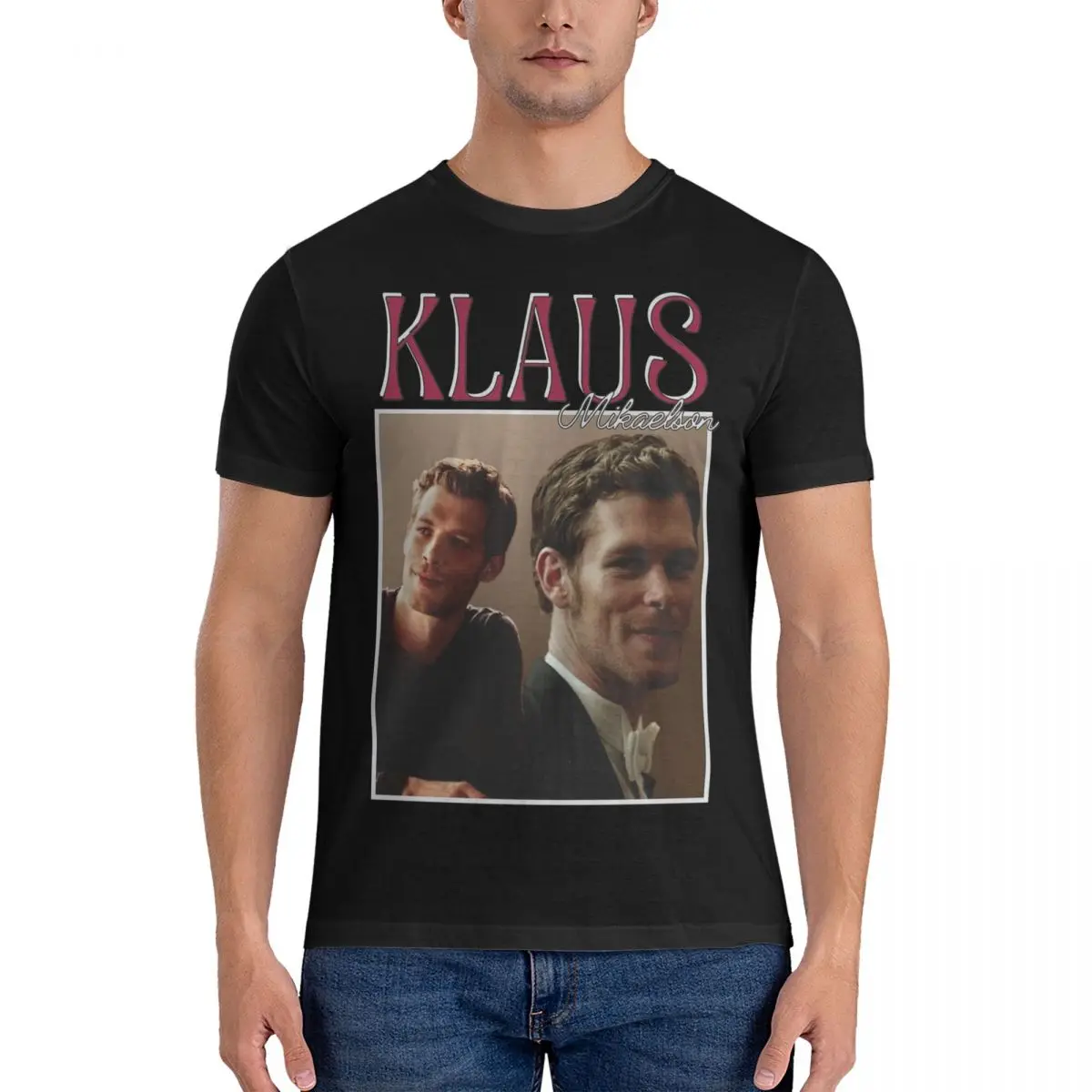 Couple T-Shirt The Vampire Diaries Klaus Mikaelson Vintage T-Shirts Harajuku Summer Tee Shirt Loose 100% Cotton Clothing Gift