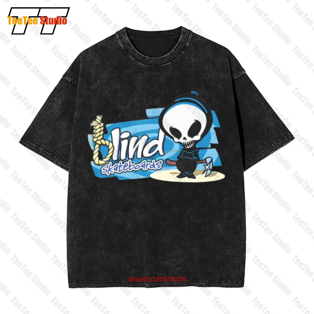 Blind Skateboards Logo Skateboarding World Industrie Vintage Übergroßes T-Shirt U0JR