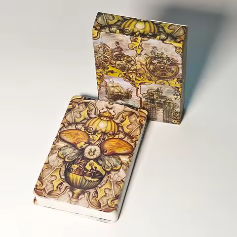 36 Pcs Lenormand Cards Steampunk Lenormand Deck Printed on 350GSM Double-embossed Cardstock 9*6cm