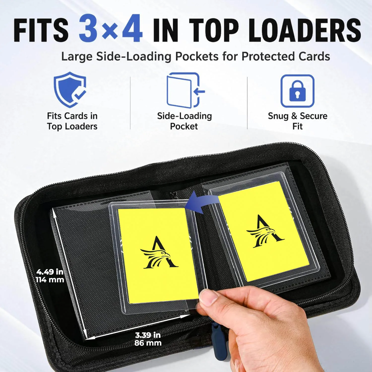 Top Loader Binder ,1 Pocket Holding 40 Cards in 3
