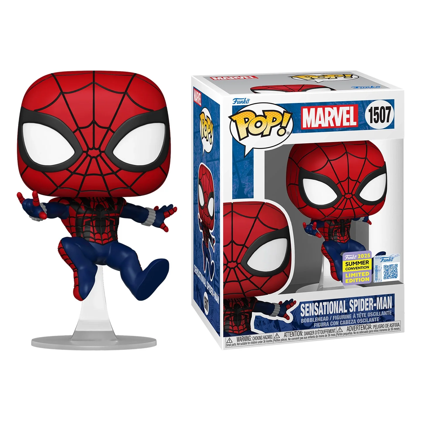 

Funko Pop Comics & Superheroes Sensational Spider-Man, лето 2021, конвенция, ограниченная серия игрушек для мальчиков, подарок, коллекционная