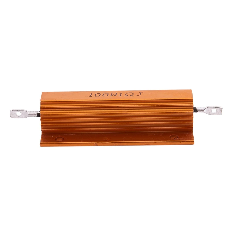 4X Gold Aluminum Clad Power Resistor Resistance 100W, 1 Ohm 1R